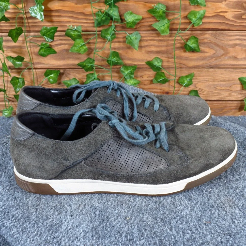 Cole Haan Air Quincy Mens Fashion Sneaker 10.5 Daily Wear Charcoal Gray Suede